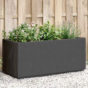 vidaXL Garden Flower Box Dark Grey