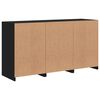 vidaXL Sideboard with LED Lights Black 123x37x67 cm