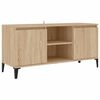 vidaXL TV Cabinet with Metal Legs Sonoma Oak 103,5x35x50 cm