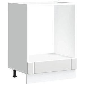 vidaXL Oven Cabinet Lucca White Engineered Wood