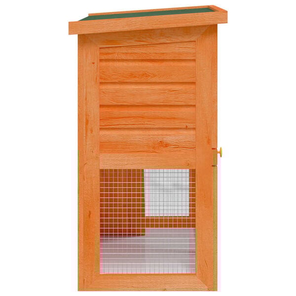 vidaXL Outdoor Rabbit Hutch Small Pet Cage 1 Door Wood
