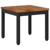 vidaXL Coffee Table Natural and Black 40 x 40.5 x 36 cm