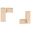 vidaXL TV Cabinets 4 pcs Solid Wood Pine