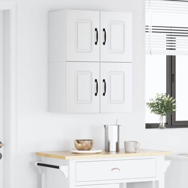 vidaXL Kitchen Cabinet with Storage Kalmar 2 pcs White 60 x 31 x 40 cm