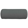 vidaXL Bolster Pillows 2 pcs Dark Grey &Oslash; 15 x 40 cm Fabric