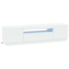 vidaXL LED TV Cabinet White Engineered Wood
