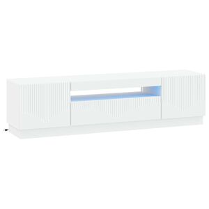 vidaXL LED TV Cabinet White Engineered Wood