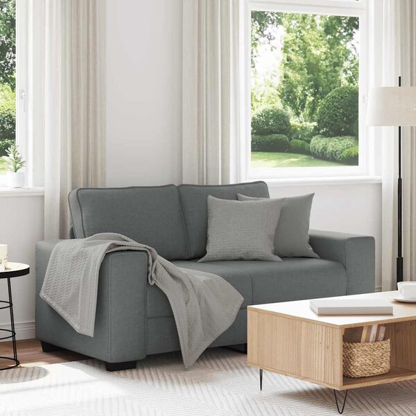 vidaXL 2-Seater Sofa&nbsp;Dark Grey 160x77x82 cm Fabric