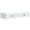 vidaXL Wall-Mounted Side Table Wall-mounted White 87.5 x 34.5 x 17 cm