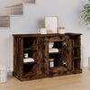 vidaXL Sideboard Smoked Oak 100x35.5x60 cm Engineered Wood