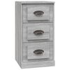 vidaXL Sideboards 3 pcs Grey Sonoma Engineered Wood