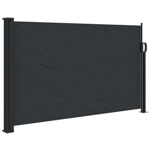 vidaXL Retractable Side Awning Black 117x300 cm