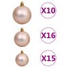 vidaXL Slim Christmas Tree 300 LEDs & Ball Set 270 cm