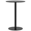 vidaXL Garden Table Round Black Ø50x72 cm Steel