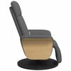 vidaXL Massage Recliner Chair with Footrest Dark Grey Fabric