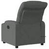 vidaXL Electric Massage Recliner Chair Dark Grey Fabric