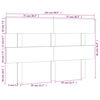 vidaXL Bed Headboard 154x3x81 cm Solid Wood Pine
