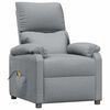 vidaXL Massage Chair Light Grey Fabric