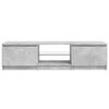 vidaXL TV Cabinet with LED Lights Concrete Grey 140x40x36 cm