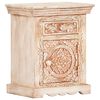 vidaXL Bedside Cabinet 40x30x50 cm Solid Mango Wood