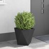 vidaXL Planter Black 40 x 40 x 40 cm Steel