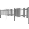 vidaXL Picket Fence with Posts 3 pcs WPC 600x60 cm