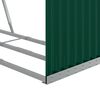 vidaXL Log Holder Green 120x45x140 cm Galvanised Steel