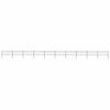 vidaXL Garden Fence with Spear Top Steel 1673x80 cm Black
