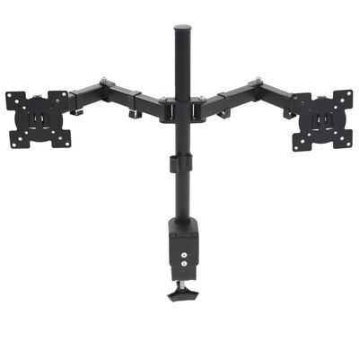 vidaXL Monitor Desk Mount 32" Double Arms Height Adjustable