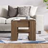 vidaXL Coffee Table Brown Oak 55.5x55x45 cm Engineered Wood