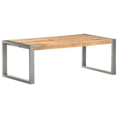 vidaXL Coffee Table 110x60x40 cm Rough Mango Wood