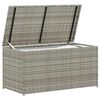vidaXL Garden Storage Box Poly Rattan 100x50x50 cm Grey