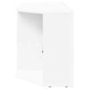 vidaXL Corner LED TV Cabinet White 100 x 40 x 50 cm Engineered Wood