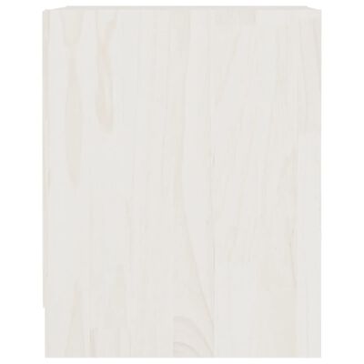 vidaXL Bedside Cabinets 2 pcs White 35.5x33.5x41.5 cm Solid Pinewood