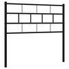 vidaXL Metal Replace Headboard Black 107 cm