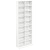 vidaXL CD Cabinet White 65 x 23.5 x 175 cm Engineered Wood