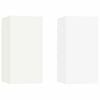vidaXL 4 Piece TV Cabinet Set White Engineered Wood