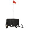 vidaXL Bike Trailer Black 30 kg Iron