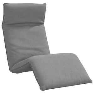 vidaXL Folding Sun lounger Grey 175x54x8.5 cm Oxford Fabric