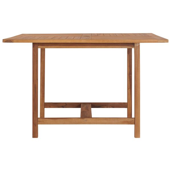 vidaXL Garden Table 120x120x75 cm Solid Teak Wood