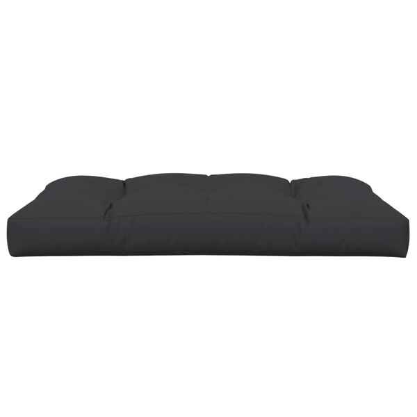 vidaXL Pallet Cushion Black 120x80x12 cm Fabric