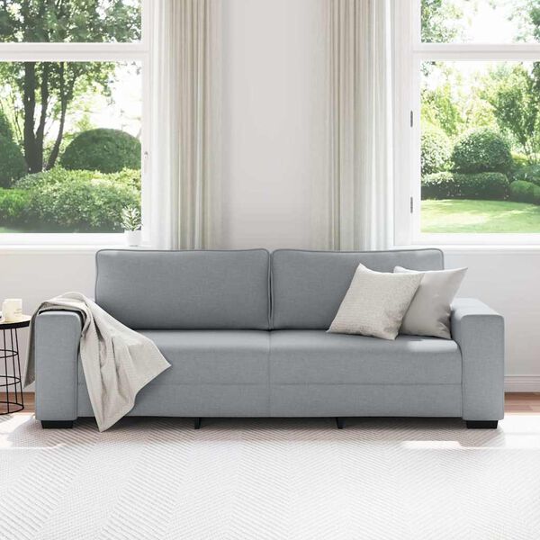 vidaXL 3-Seater Sofa&nbsp;Light Grey 180 cm Fabric