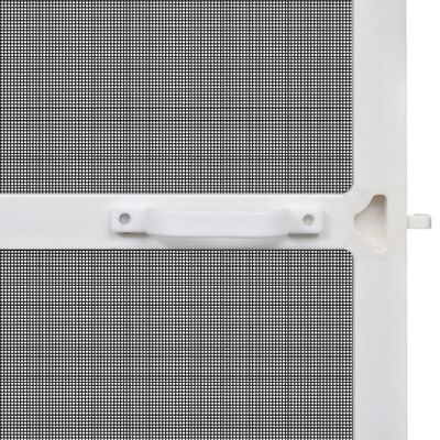 vidaXL White Hinged Insect Screen for Doors 120 x 240 cm