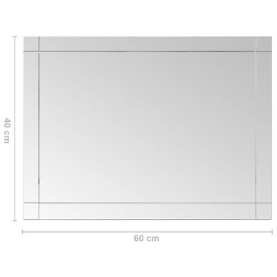 vidaXL Wall Mirror 60x40 cm Glass