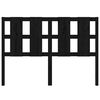 vidaXL Bed Headboard Black 140.5x4x100 cm Solid Wood Pine