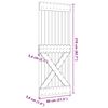 vidaXL Door NARVIK 80x210 cm Solid Wood Pine