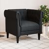 vidaXL Chesterfield Sofa Chair Black Fabric