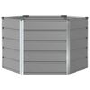 vidaXL Planter Light Grey 129 x 129 x75 cm Steel