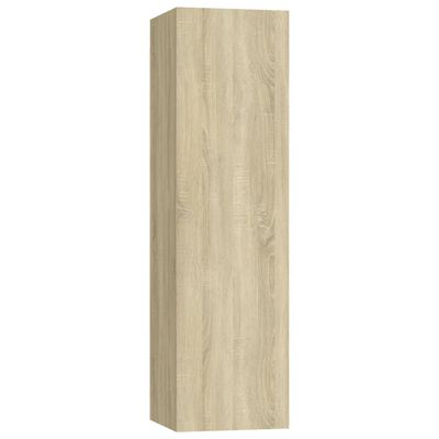 vidaXL TV Cabinets 4 pcs Sonoma Oak 30.5x30x110 cm Engineered Wood