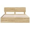 vidaXL Bed Frame with Drawer Sonoma Oak 180 x 200 cm Engineered Wood